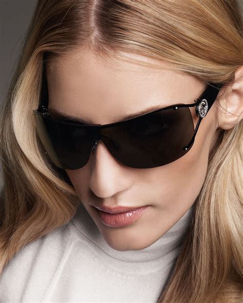 gucci black tinted sheild sunglasses|shield gucci sunglasses women.